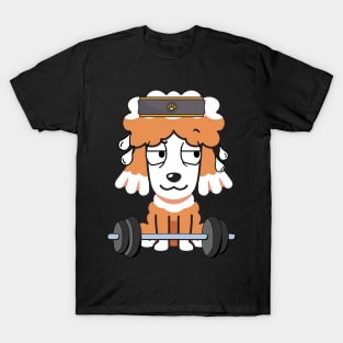 Funny brown dog is exercising T-Shirt